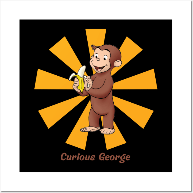 Curious George Vintage Wall Art by NobleNotion